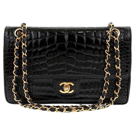 crocodile chanel bag|Chanel crocodile 227 flap.